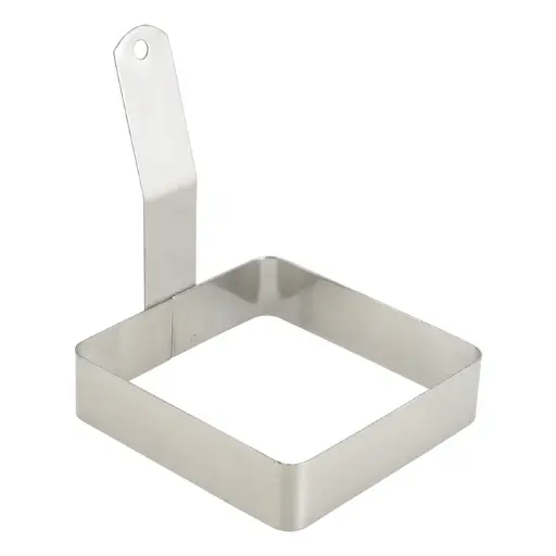 [EGRS-44] 4" Square Stainless Steel Egg Ring