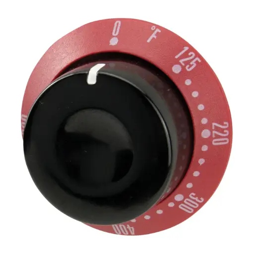 [EPSG-P28] Temperature Knob Insert, Includes Red Ring and Black Knob, for EPG-2,ESG,EPO-1