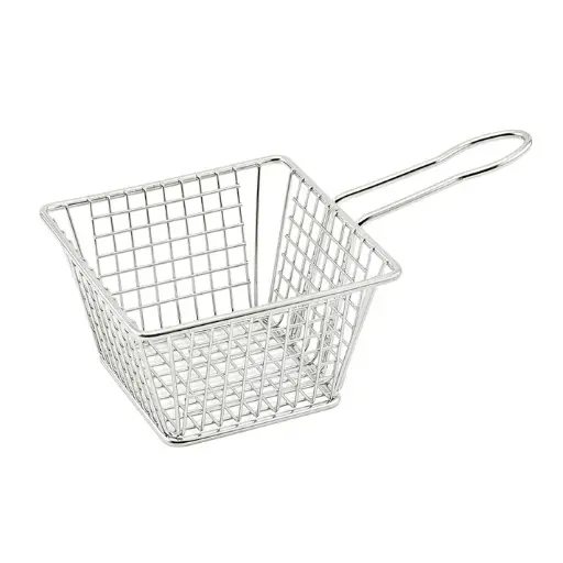 [FBM-554S] Mini Serving Basket - Square, 5"L x 5"W x 4"H