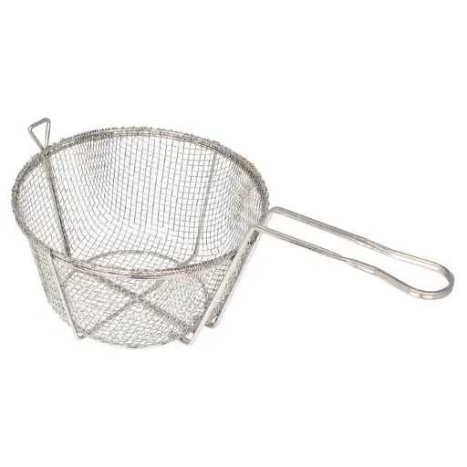 [FBR-9] Round 4mm Mesh Wire Fry Basket - 9-1/2"