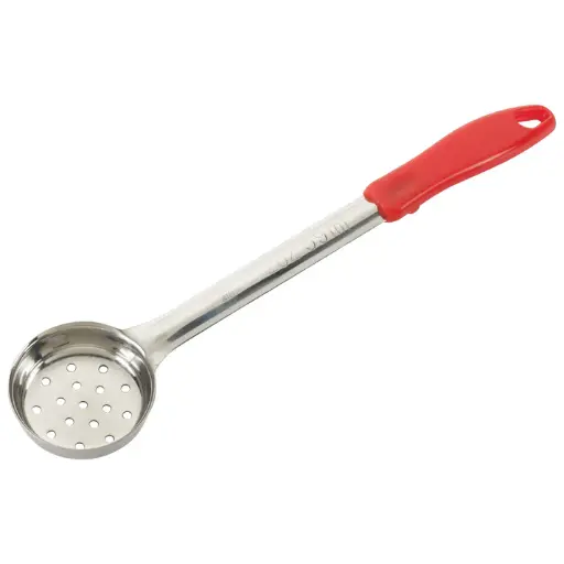 [FPP-2] 2oz Perf Food Portioner, One-piece, Red, S/S