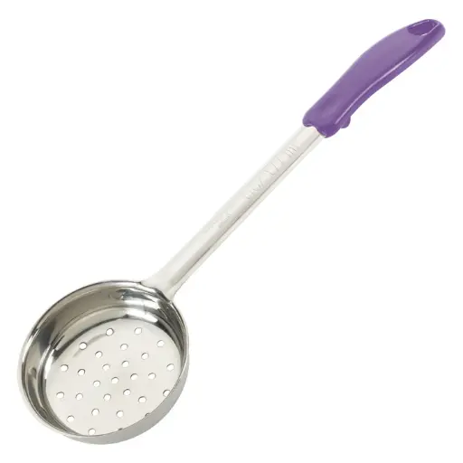 [FPP-6P]  Allergen-Free One-Piece Stainless Steel Portioners - Perforated, 6 oz