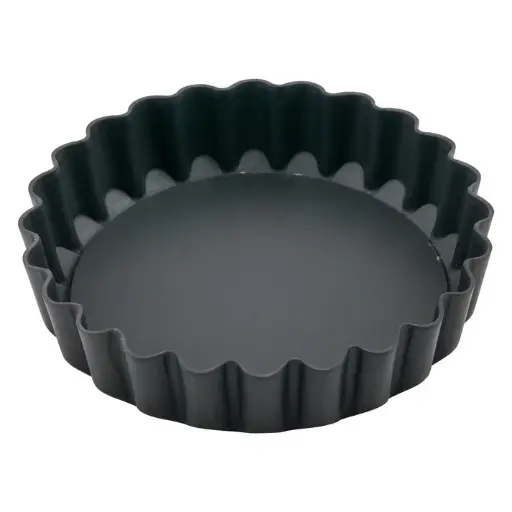 [FQP-4]  Quiche Pan, Non-Stick, Aluminized Carbon Steel - 4"