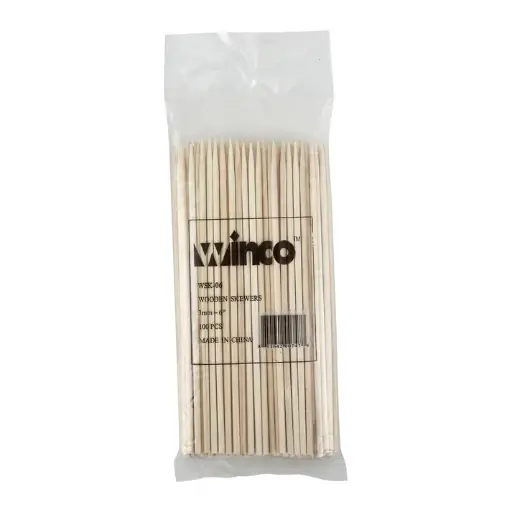 [WSK-06]  6" Bamboo Skewers, 100/bag
