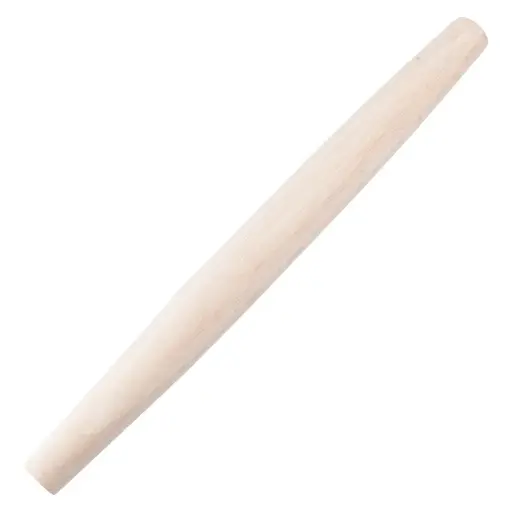 [WRP-20F] French Rolling Pin, Tapered, Wood