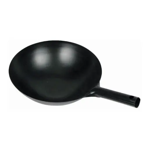 [WOK-34] Black Carbon Steel Wok - 14"