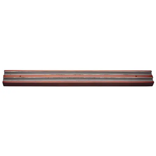 [WMB-18] Magnetic Knife Bar, Wooden Base - 18"