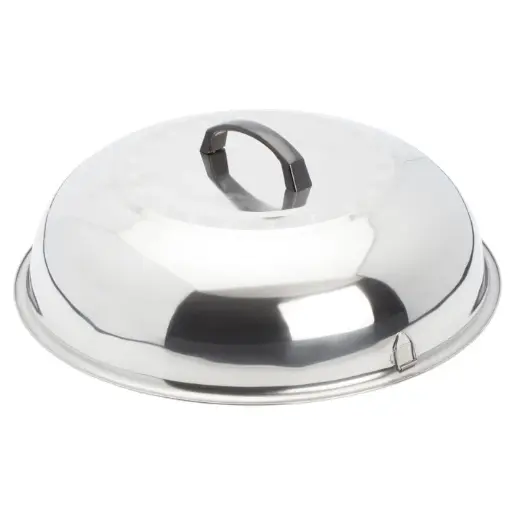 [WKCS-15] Stainless Steel Wok Cover - 15-3/8"