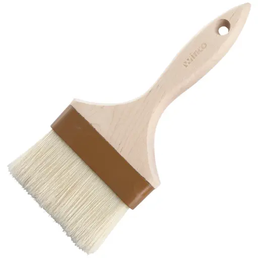[WFB-40] Pastry/Basting Brush with Plastic Ferrule - 4" Flat
