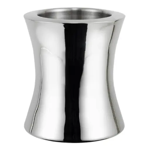[WC-60] Double Wall Hourglass Wine Cooler, Stainless Steel