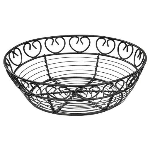 [WBKG-8R] 8" Round Wire Serving Basket