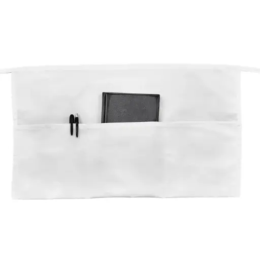 [WA-1221W] - 3-Pocket Waist Apron - White 