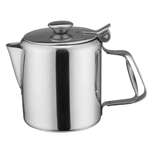 [W612]  Short Spout Beverage Server, Stainless Steel - 12 oz