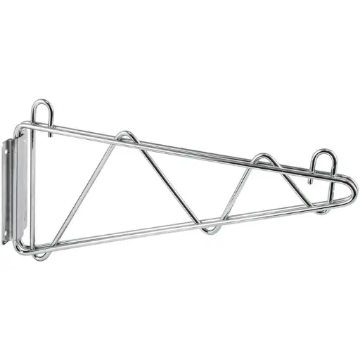 [VCB-18] Shelving Wall Mount Brackets, Chrome-Plated, 1 Pair - 18"