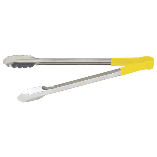 [UTPH-16P] Allergen-Free Stainless Steel Utility Tongs - 16"