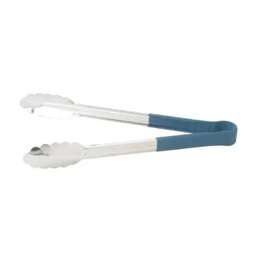 [UTPH-12B] Heat Resistant Heavy-Duty Utility Tongs with Polypropylene Handle - 12", Blue