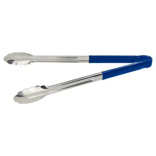 [UT-16HP-B] Heavy-Duty Utility Tongs with Plastic Handle - 16", Blue