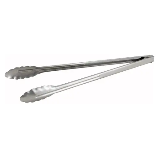 [UT-16]  Stainless Steel Utility Tongs, Heavyweight - 16"