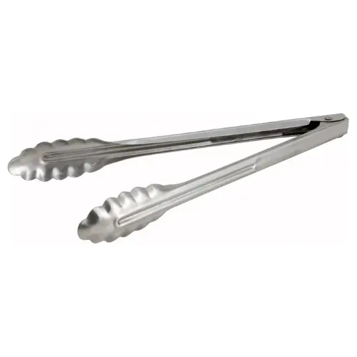 [UT-12] Stainless Steel Utility Tongs, Heavyweight - 12"