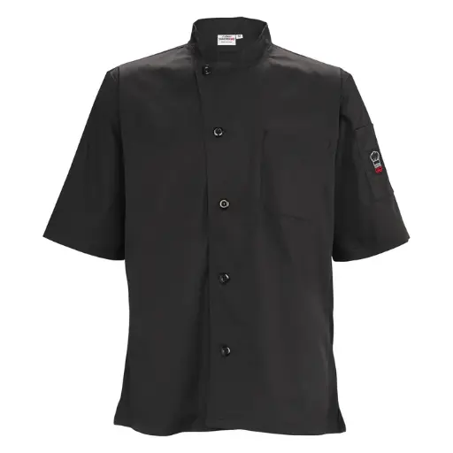 [UNF-9KL] Ventilated Chef Shirt, Tapered Fit