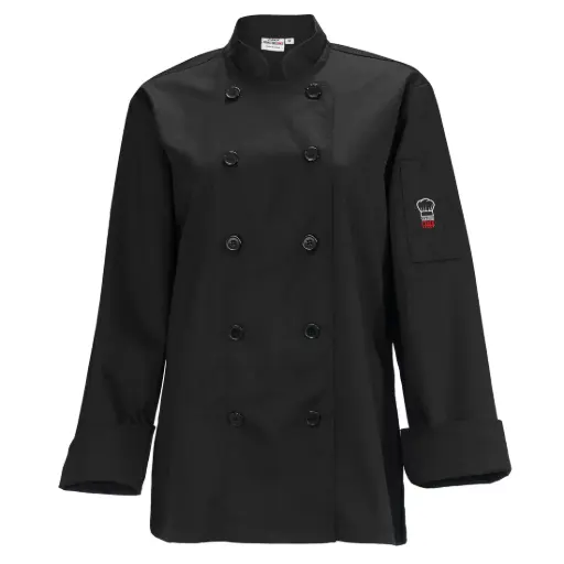 [UNF-7KM] Women's Tapered Fit Chef Jacket