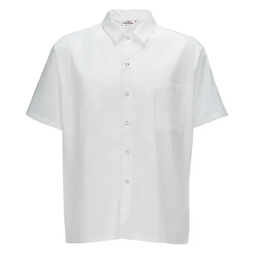 [UNF-1W4XL] Chef Shirt, Snap-Button Size 4XL
