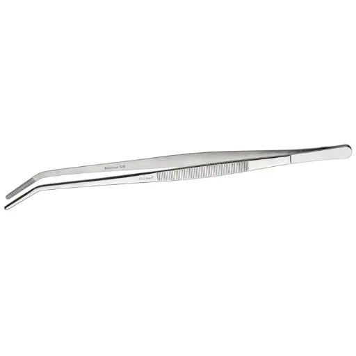 [TTG-10C] Plating Tongs - Curved, 8"