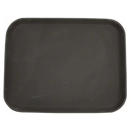 [TRH-1418] Easy-Hold 18" x 14" Rectangular Rubber-Lined Plastic Tray