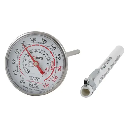 [TMT-IR1] Instant Read Thermometer, 1-3/4" Dial, 5" Probe