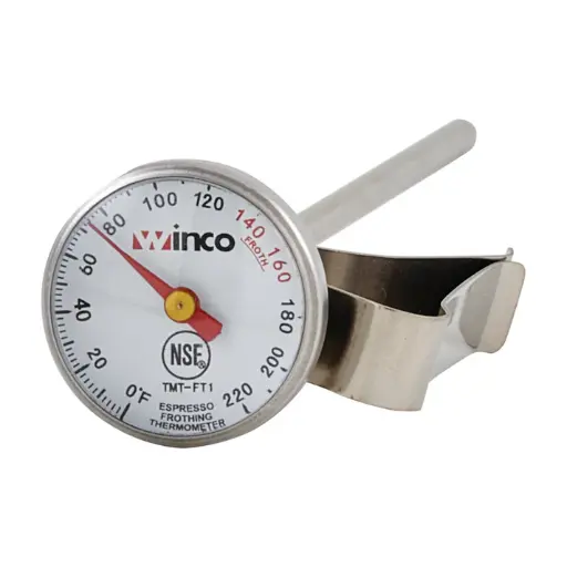 [TMT-FT1] Frothing Thermometer, 1" Dial, 5" Probe