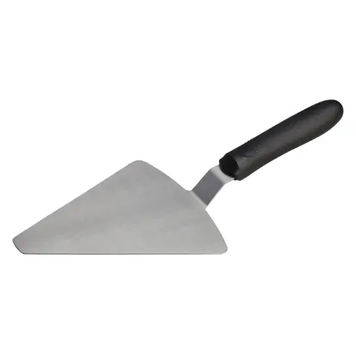 [TKP-62] Pizza Server, Black Polypropylene Handle, 6-7/8" x 5-7/8" Blade