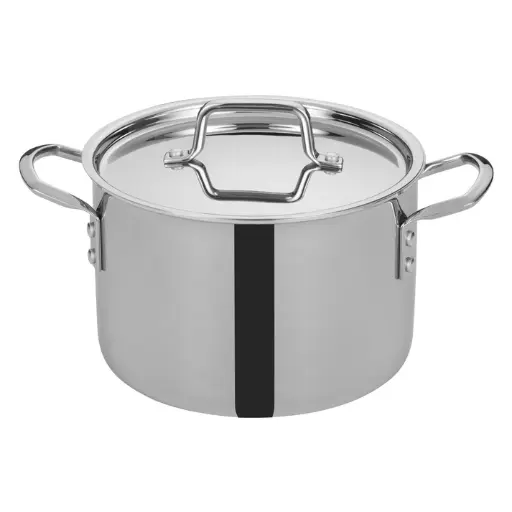 [TGSP-6] Tri-Gen Tri-Ply Stainless Steel Stock Pot with Cover - 6 Quart 