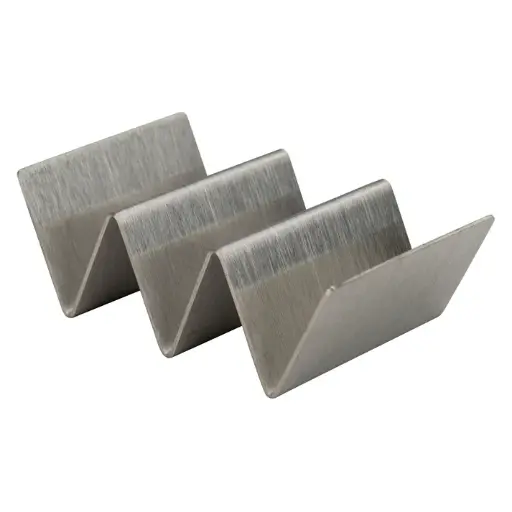 [TCHS-23MN] Mini Taco Holder, Stainless Steel - 2-3 Slots