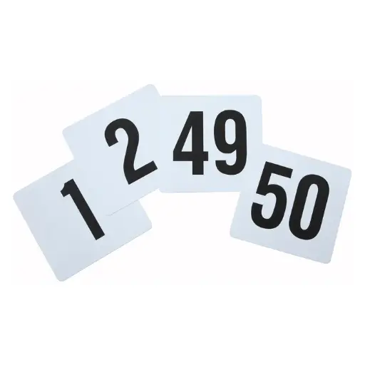 [TBN-50] Plastic Table Numbers, 1-50