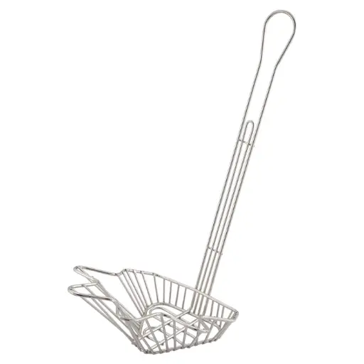 [TB-22] Fry Basket - Taco Bowl - Triangle with 18" Handle