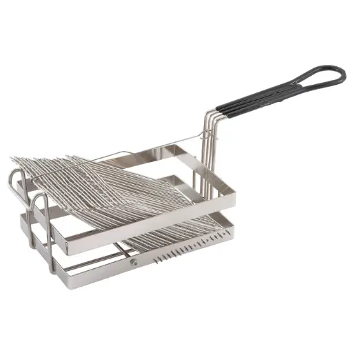 [TB-18] Fry Basket - Tostada Shells - 6" Wide 18-Slots