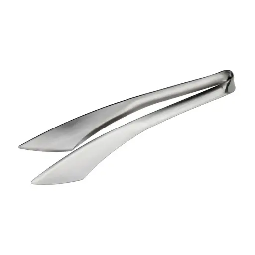[STH-8] Serving Tongs, Satin Finish - 8-1/2"