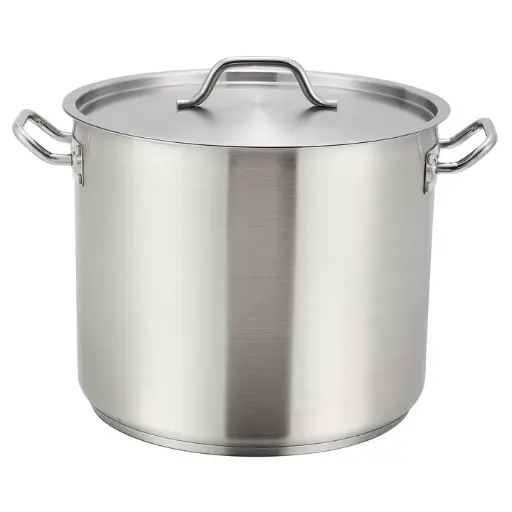 [SST-80] Stainless Steel Stock Pot with Cover - 80 Quart