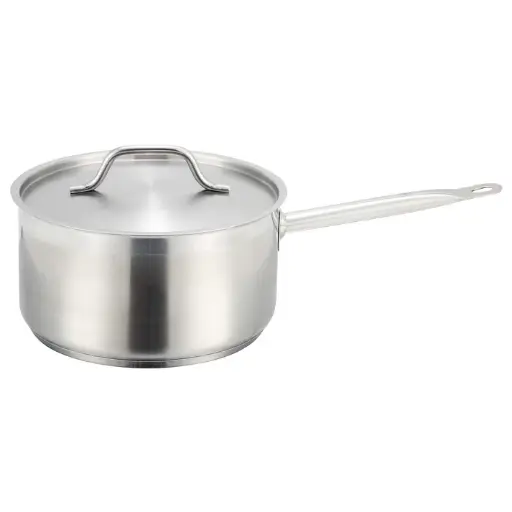 [SSSP-6] Stainless Steel Sauce Pan with Cover - 6 Quart