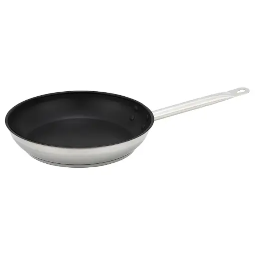 [SSFP-11NS] Stainless Steel Fry Pan, Non-Stick - 11" Dia
