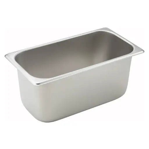 [SPT6]  Straight-Sided Steam Pan, 25 Gauge Stainless Steel