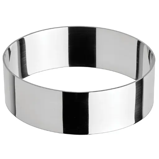 [SPM-41O]  Stainless Steel Pastry Mold - Oval, 4"