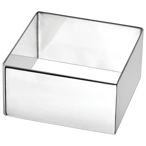[SPM-275S] Stainless Steel Pastry Mold - Square, 2-3/4"