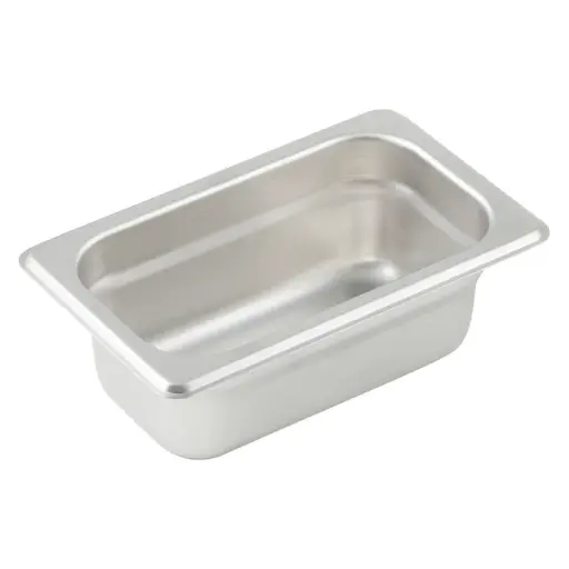[SPJP-902] Anti-Jam Steam Pan, 23 Gauge Stainless Steel - 1/9, 2-1/2"