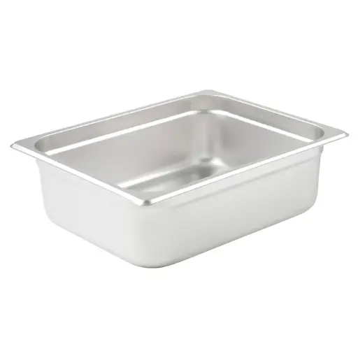 [SPJM-204]  Anti-Jam Steam Pan, 24 Gauge Stainless Steel - Half, 4"