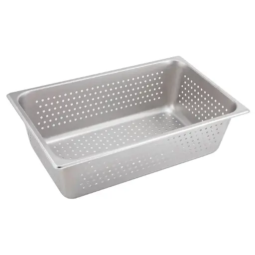 [SPFP6] Perforated Steam Pan, 25 Gauge Stainless Steel - Full, 6"