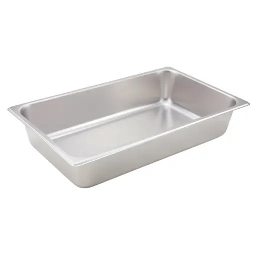 [SPF4] Straight-Sided Steam Pan, 25 Gauge Stainless Steel