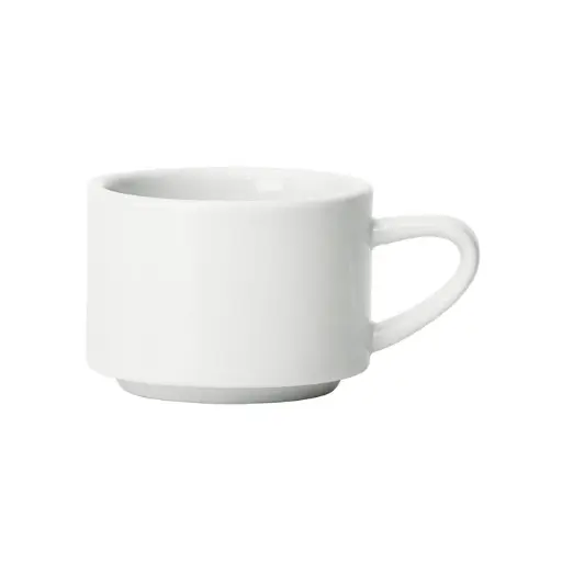 [BCC-75N] Birkhall Stacking Coffee Cup, 7-1/2 oz, White Porcelain, 36 Pieces/Case