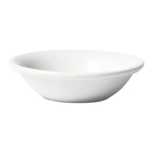 [BFD-5RE] Birkhall Fruit Dish with Rolled Edge, 5 oz, White Porcelain, 36 Pieces/Case