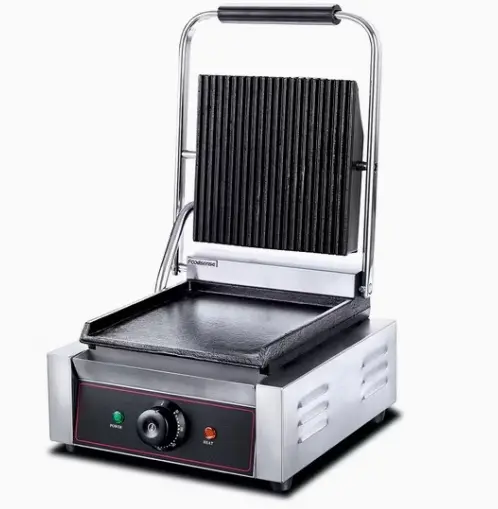 [SPS11] Electric Panini Grill Top Ribbed & Flat Plate